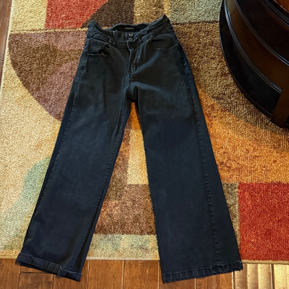 Wide Leg Black Jeans